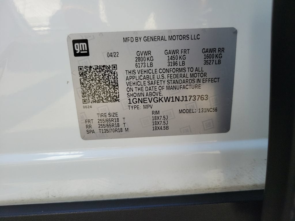 2022 Chevrolet Traverse LT Cloth