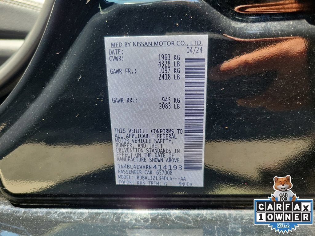 2024 Nissan Altima SL FWD