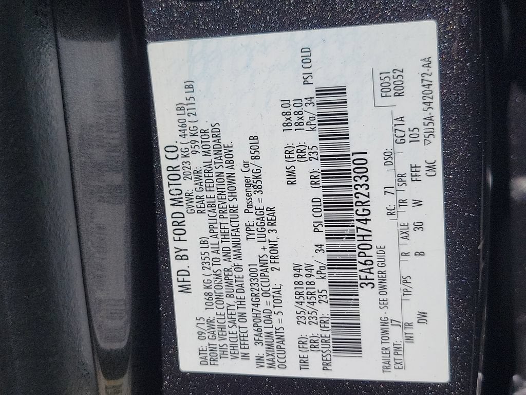 2016 Ford Fusion SE