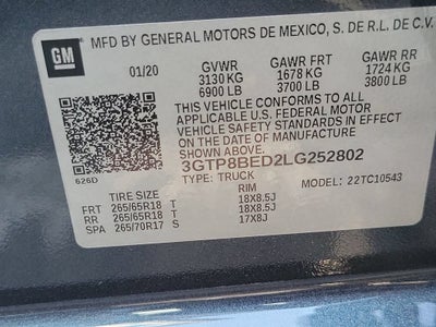 2020 GMC Sierra 1500 SLE