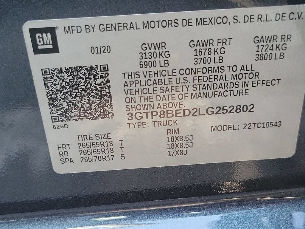 2020 GMC Sierra 1500 SLE