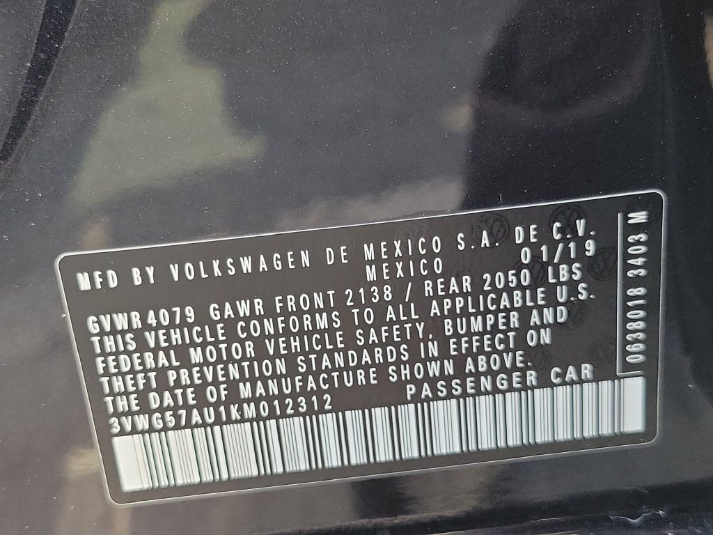 2019 Volkswagen Golf 1.4T S