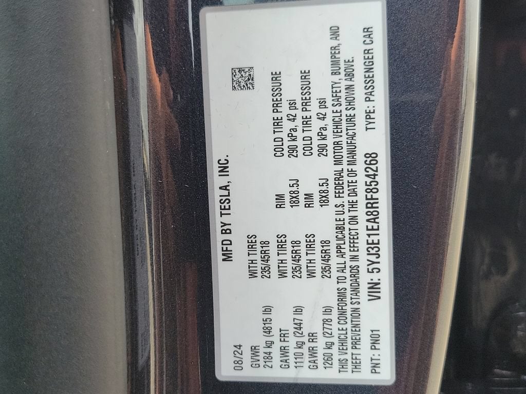 2024 Tesla Model 3 BLACK