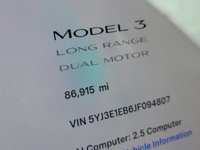 2018 Tesla Model 3 Long Range Battery