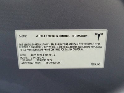 2026 Tesla Model Y Long Range Launch Series