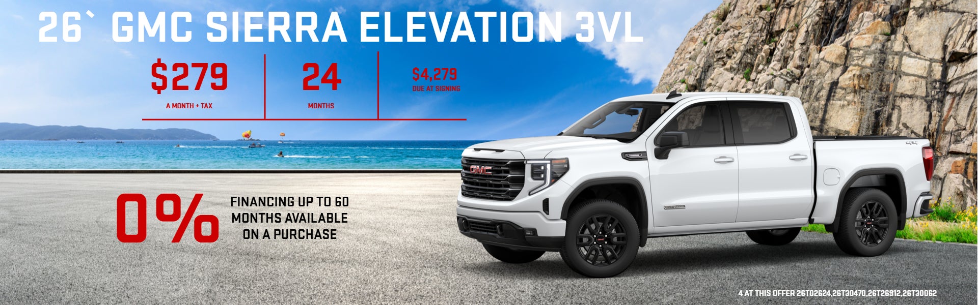 GMC SIERRA LEASE/APR OFFER
