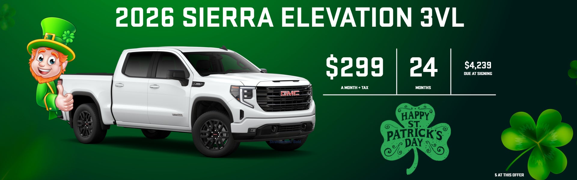 GMC SIERRA LEASE OFFER