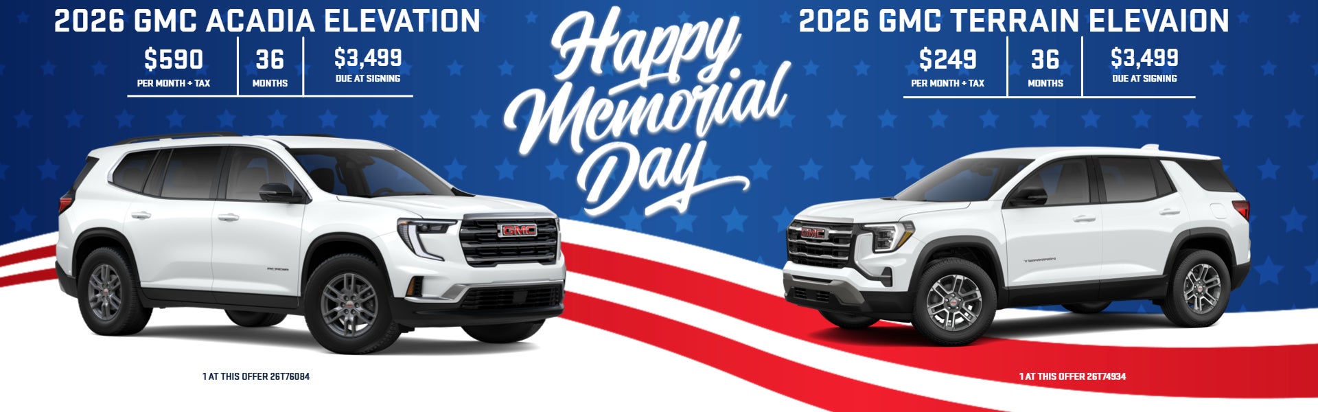 GMC TERRAIN & ACADIA